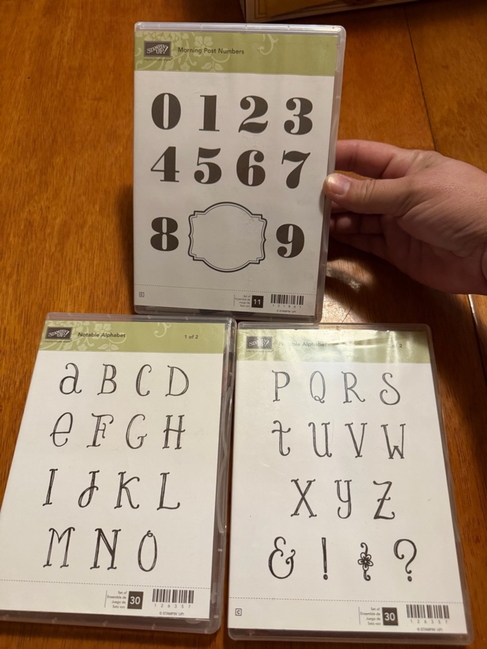 Stampin' Up! Notable Alphabet Stamp Set - Black, White